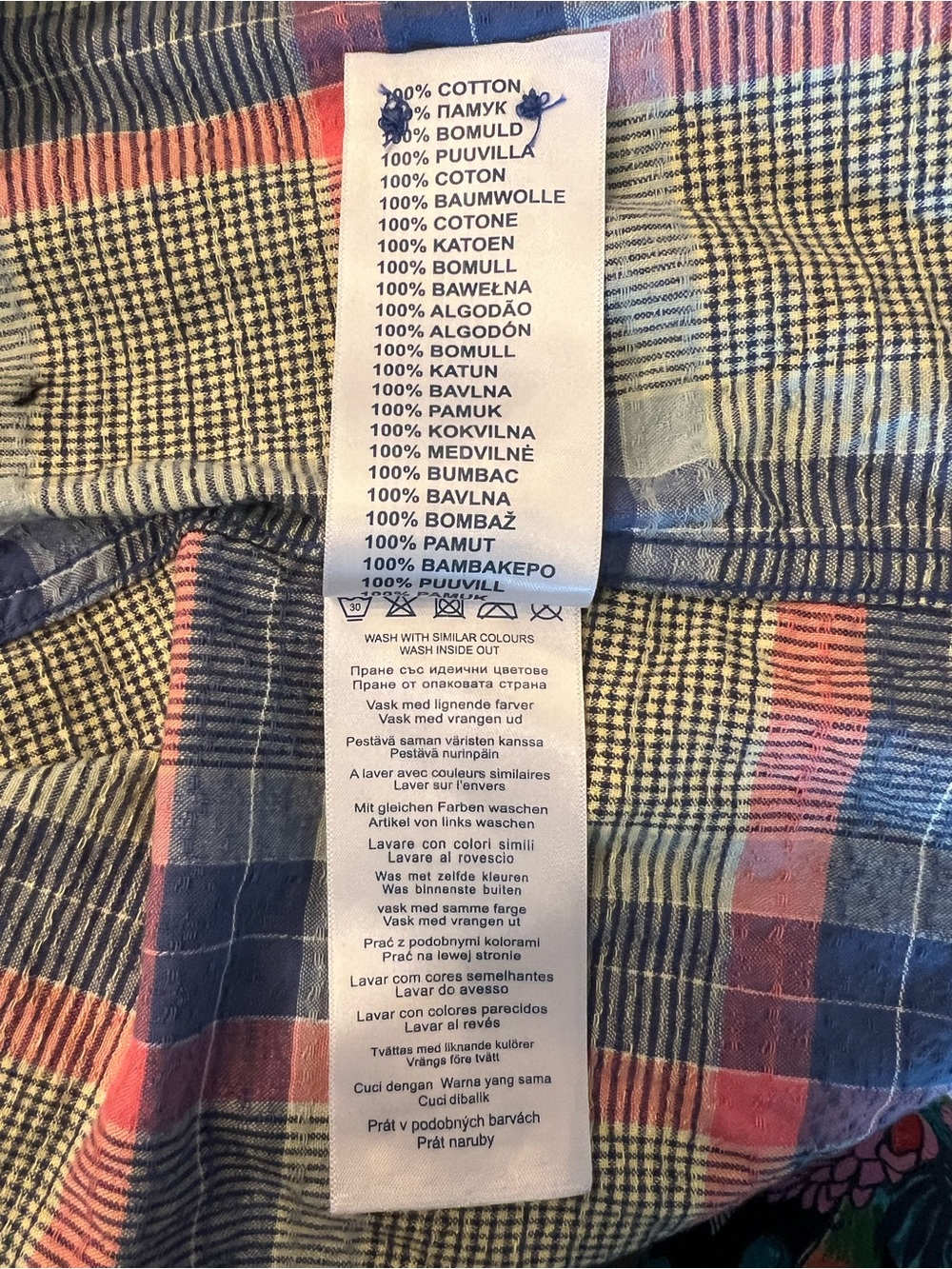 Ben Sherman Plaid Button-Down Shirt M - Picture 5 of 5